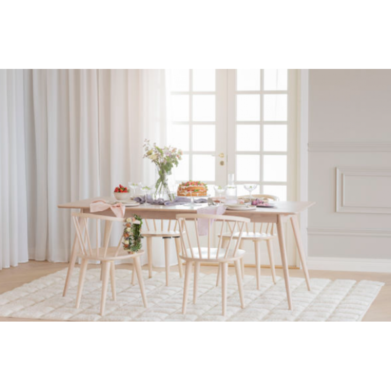 RO YUMI DINING TABLE WHITEWASH